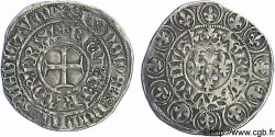 CHARLES VI THE MAD OR THE WELL-BELOVED Gros aux lis sous une couronne ou grosus turonus 3/11/1413 Châlons-en-Champagne