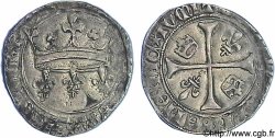 CHARLES VII THE WELL SERVED Blanc aux lis accotés 9/10/1429 Tours