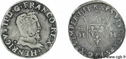 HENRI II Demi-teston à la tête nue, 5e type 1553 Toulouse