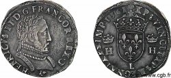 CHARLES IX COINAGE IN THE NAME OF HENRY II Teston au buste lauré, 2e type 1561 Bayonne
