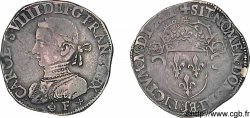 CHARLES IX Teston, 2e type 1562 Angers
