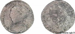 CHARLES IX Teston, 2e type 1565 (MDLXV) La Rochelle
