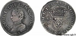 CHARLES IX Demi-teston, 2e type 1562 Paris