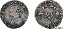 CHARLES IX Demi-teston, 2e type 1562 Nantes