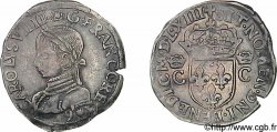 CHARLES IX Demi-teston, 2e type 1563 (MDLXIII) Rennes