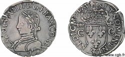CHARLES IX Demi-teston, 2e type 1565 (MDLXV) Rennes