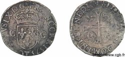 CHARLES IX Douzain aux deux C, 1er type 1573 Nantes