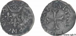 CHARLES IX Double tournois à la croix échancrée 1573 Toulouse TTB