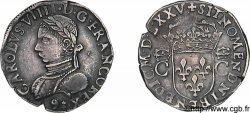 HENRY III. COINAGE AT THE NAME OF CHARLES IX Teston, 2e type 1575 (MDLXXV) Rennes