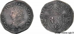 HENRY III. COINAGE AT THE NAME OF CHARLES IX Teston, 2e type 1575 Rouen