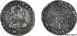 HENRI III Teston, 3e type, col fraisé 1576 (MDLXXVI) Toulouse