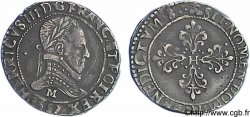 HENRY III Demi-franc au col plat 1587 Toulouse