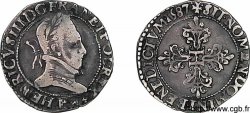 HENRY III Demi-franc au col plat 1587 Dijon