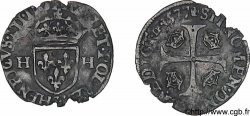 HENRI III Douzain aux deux H, 1er type 1577 Troyes