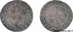 HENRI III Douzain aux deux H, 1er type 1577 Poitiers