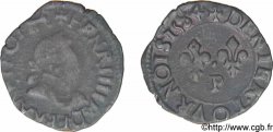 HENRI III Denier tournois, 2e type de Dijon 1584 Dijon