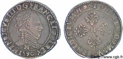 HENRY III Demi-franc au col plat 1590 Toulouse