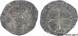 CHARLES X, CARDINAL DE BOURBON Douzain aux deux C, 1er type 1593 Dijon