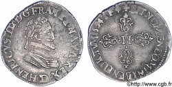 HENRI IV LE GRAND Demi-franc, type de Lyon 1594 Lyon