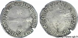 HENRI IV LE GRAND Huitième d écu, croix batonnée et couronnée de face 1603 Saint-Lô