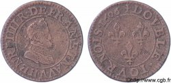 HENRI IV LE GRAND Double tournois, 1er type de Paris (légende française) 1606 Paris, Moulin des Étuves