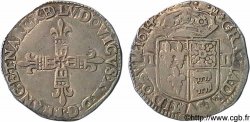 LOUIS XIII LE JUSTE Quart d écu de Béarn 1614 Morlaàs