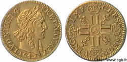 LOUIS XIII Demi-louis d or à la mèche longue 1642 Paris, Monnaie du Louvre