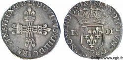 LOUIS XIV THE SUN KING Quart d écu, croix de face 1645 Bordeaux