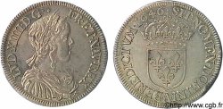 LOUIS XIV THE SUN KING Demi-écu à la mèche longue 1646 Paris, Monnaie de Matignon
