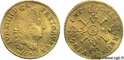 LOUIS XIV LE GRAND OU LE ROI SOLEIL Demi-louis d or aux quatre L 1694 Rouen