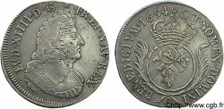 LOUIS XIV LE GRAND OU LE ROI SOLEIL Écu aux palmes 1694 Caen