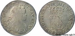 LOUIS XV THE WELL-BELOVED Écu de Navarre 1718 Reims