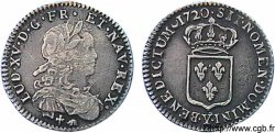 LOUIS XV THE WELL-BELOVED Douzième d écu de France 1720 Bourges