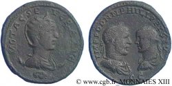 OTACILIA SÉVÉRA, PHILIPPE Ier L ARABE et PHILIPPE II Médaillon ou Grand Bronze, (GB, Æ 30)