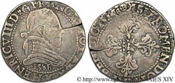 HENRI III Franc au col plat 1586 Bordeaux