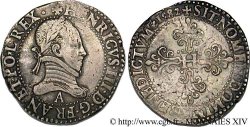 HENRI III Franc au col plat 1582 Paris