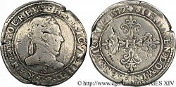 HENRI III Franc au col plat 1579 Troyes