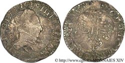 HENRY III Demi-franc au col plat 1587 Amiens