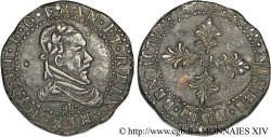 HENRI III Demi-franc au col plat, faux 1587 Limoges