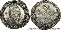 HENRI III Demi-franc au col plat, faux 1587 Limoges
