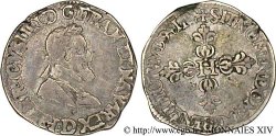 HENRI IV LE GRAND Quart de franc, type de Lyon 1594 Lyon