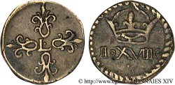 LOUIS XIII Poids monétaire pour le quart de franc de forme circulaire n.d.