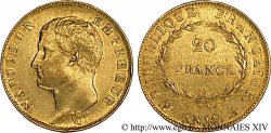 20 francs Napoléon tête nue, calendrier révolutionnaire 1805 Paris F.512/5