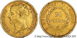 20 francs Napoléon tête nue, type transitoire 1807 Paris F.514/1