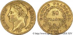 20 francs or Napoléon, tête laurée, Empire français 1811 Lille F.516/21