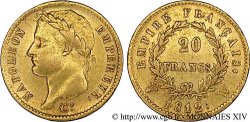 20 francs or Napoléon tête laurée, Empire français 1812 Lille F.516/29