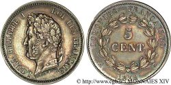 LUIGI FILIPPO I 5 centimes pour les colonies 1839 Paris