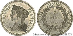 Concours de 5 francs, essai de Boivin 1848 Paris VG.3062 var.
