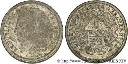 Concours de 5 francs, piéfort de Farochon 1848 Paris VG.3072 var. SUP