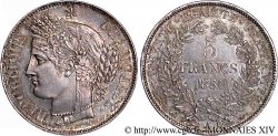 5 francs Cérès Deuxième république 1850 Paris F.327/4